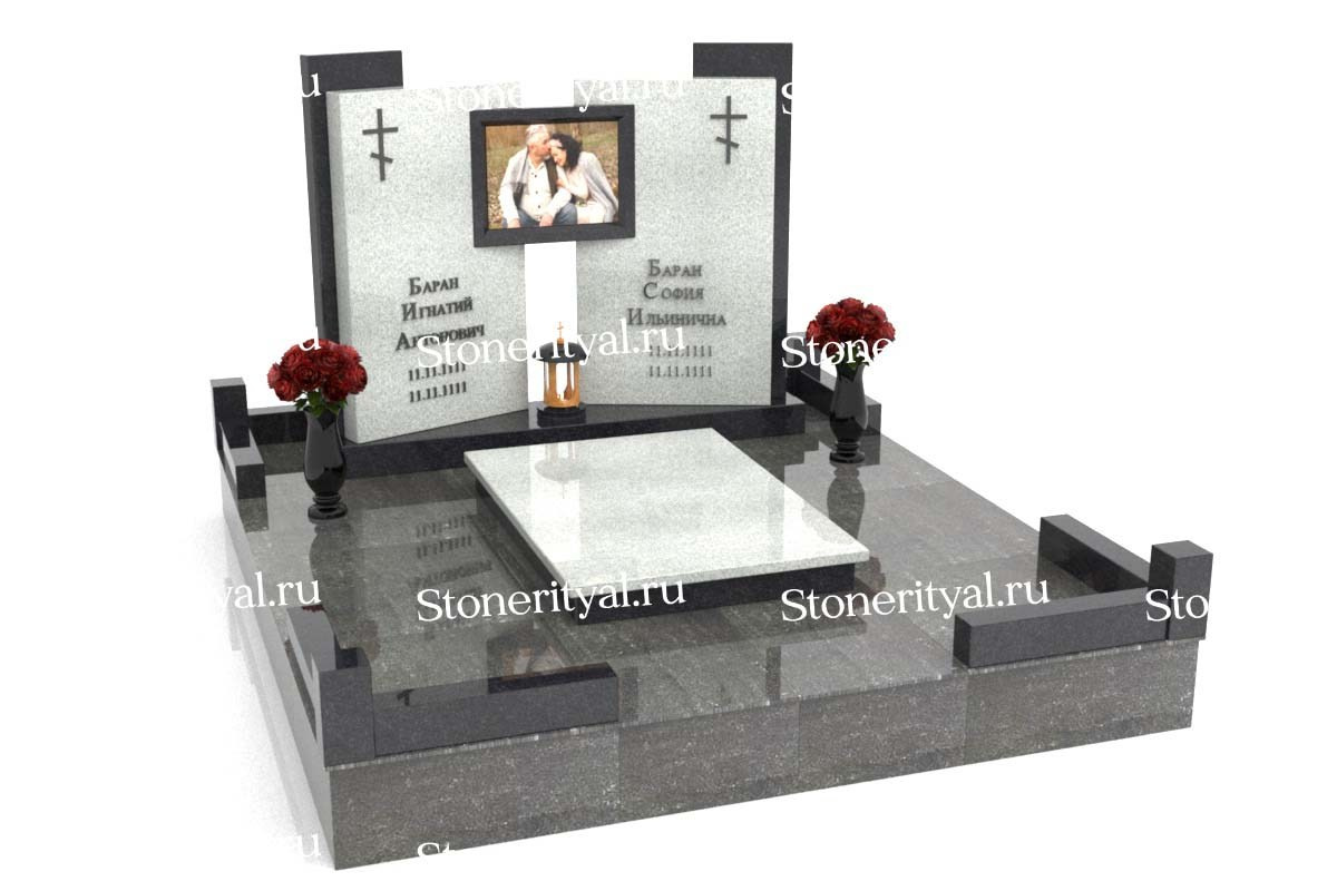 Семейные памятники. Изготовление и установка памятников в Москве и МО