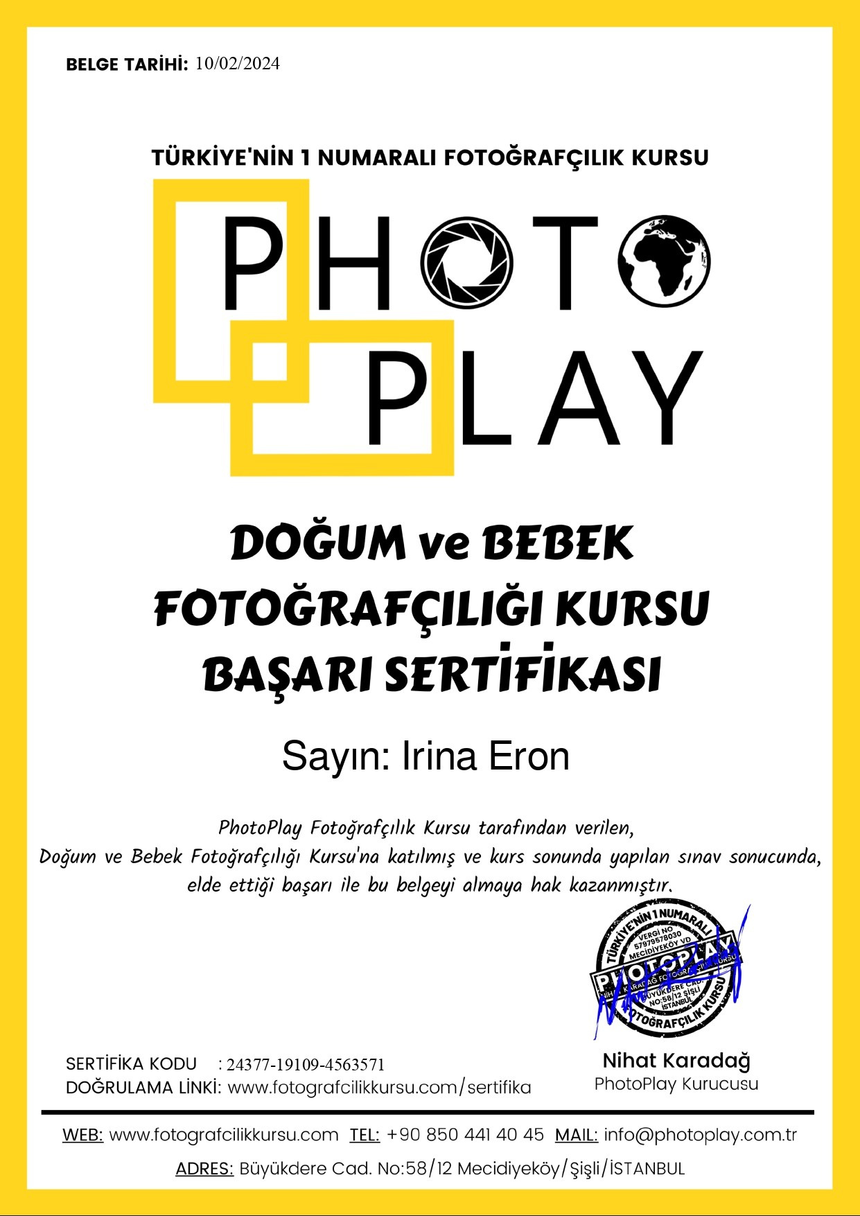 Newborn photoshooting. Professional family and children’s photographer in Izmir Irina Eron