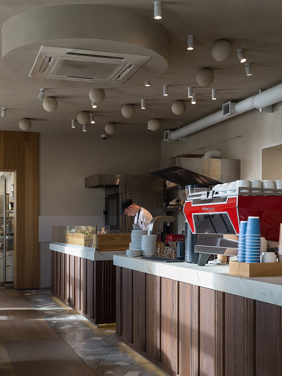 EMBER Cafe in Saratov Russia designed by QUADRUM STUDIO