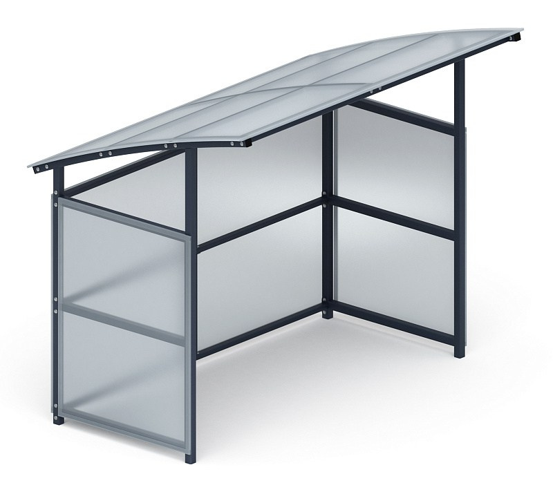 Навес для колясок (1 секция) МФ 741.01-02 Габариты (ШхДхВ): 2040х1370х1780 мм Зона безопасности, мм: 5040х4370