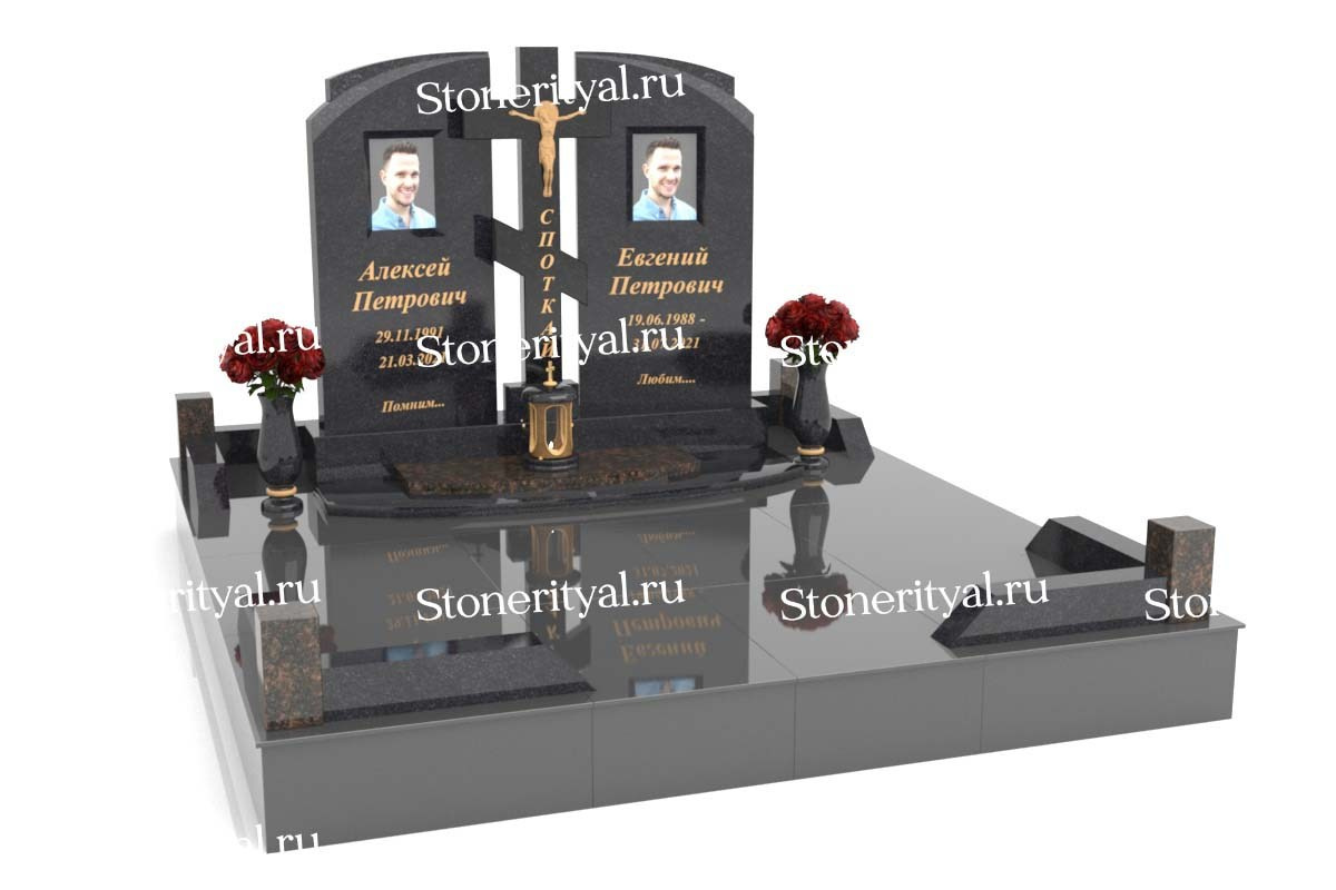 Семейные памятники. Изготовление и установка памятников в Москве и МО