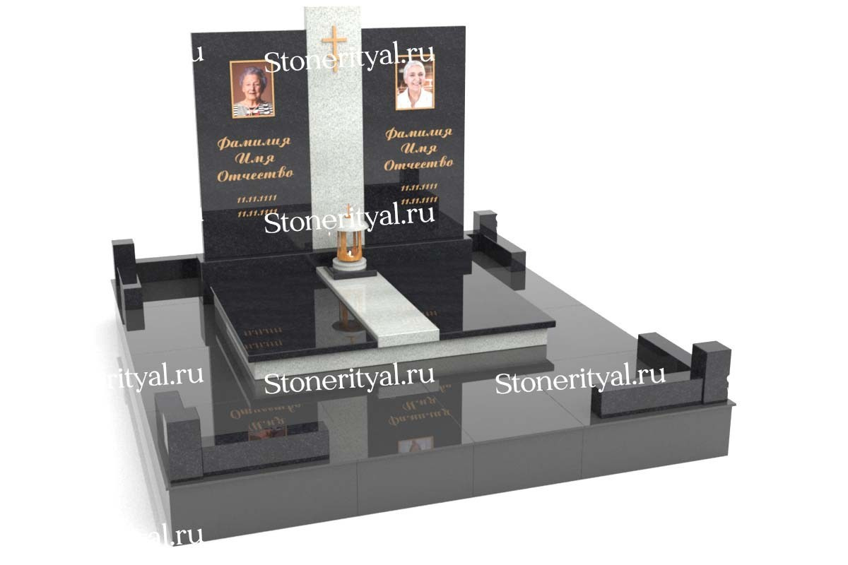 Семейные памятники. Изготовление и установка памятников в Москве и МО