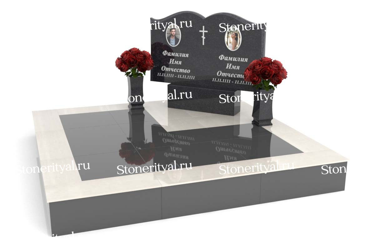 Семейные памятники. Изготовление и установка памятников в Москве и МО