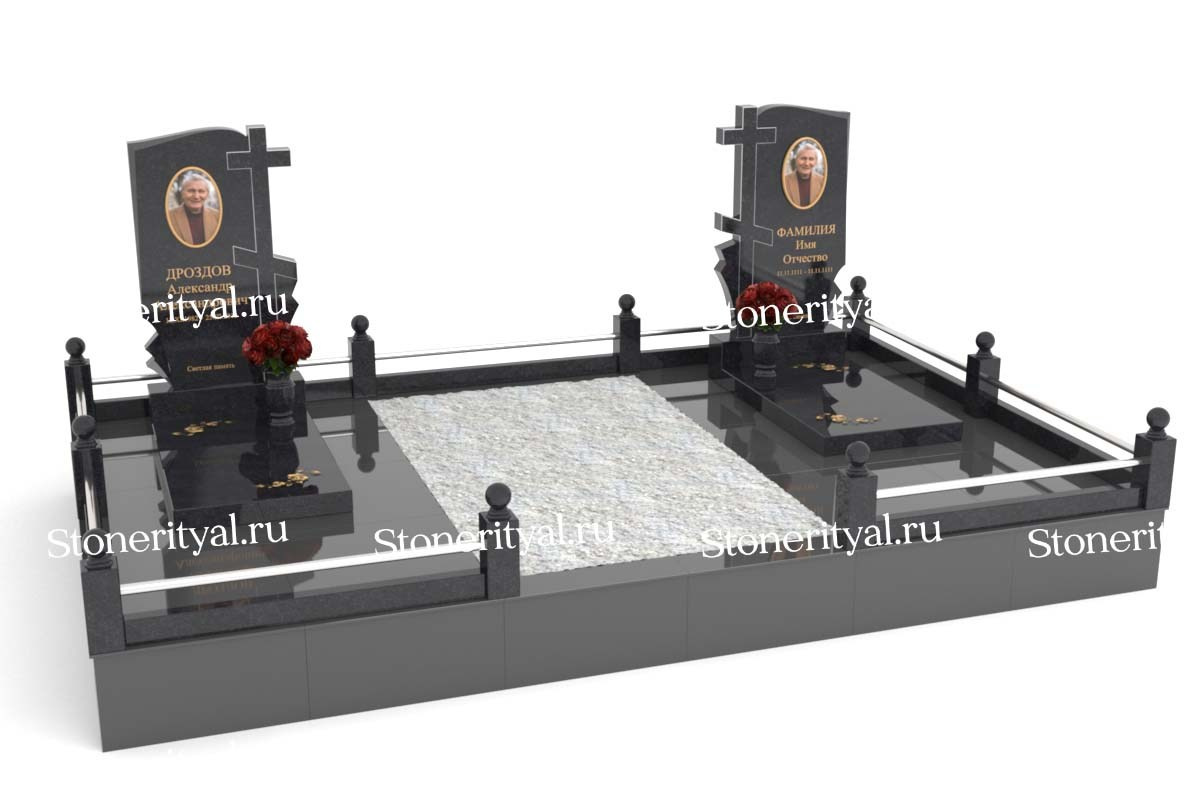 Семейные памятники. Изготовление и установка памятников в Москве и МО