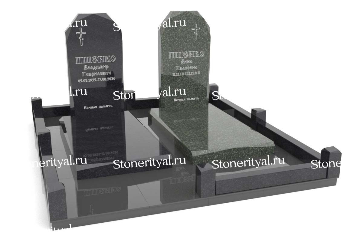 Семейные памятники. Изготовление и установка памятников в Москве и МО