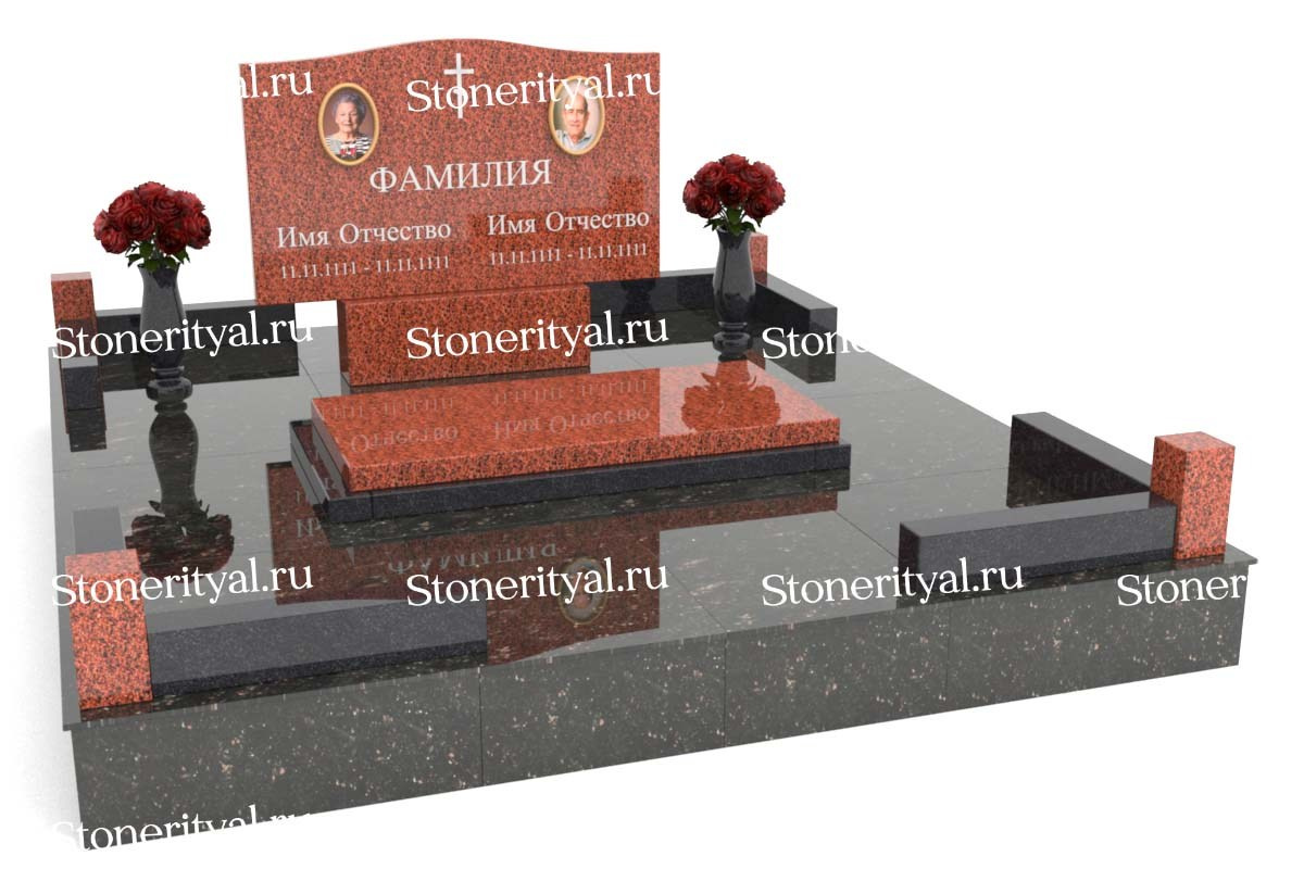 Семейные памятники. Изготовление и установка памятников в Москве и МО