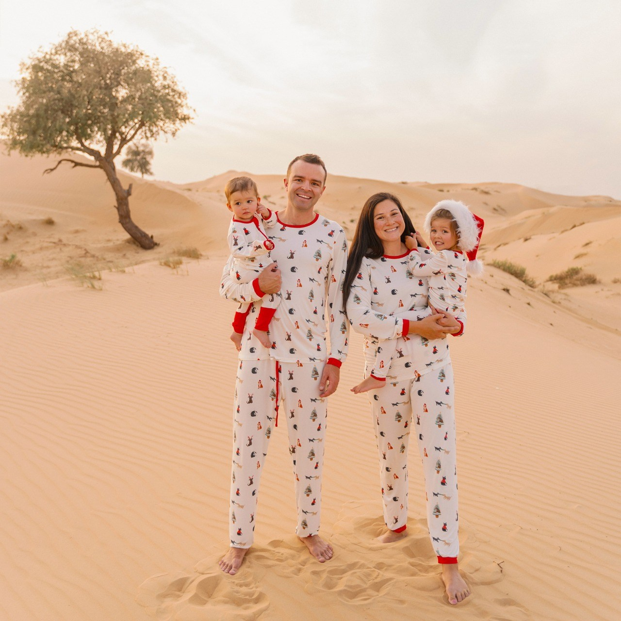 Desert photoshoot in pajamas | Abu Dhabi