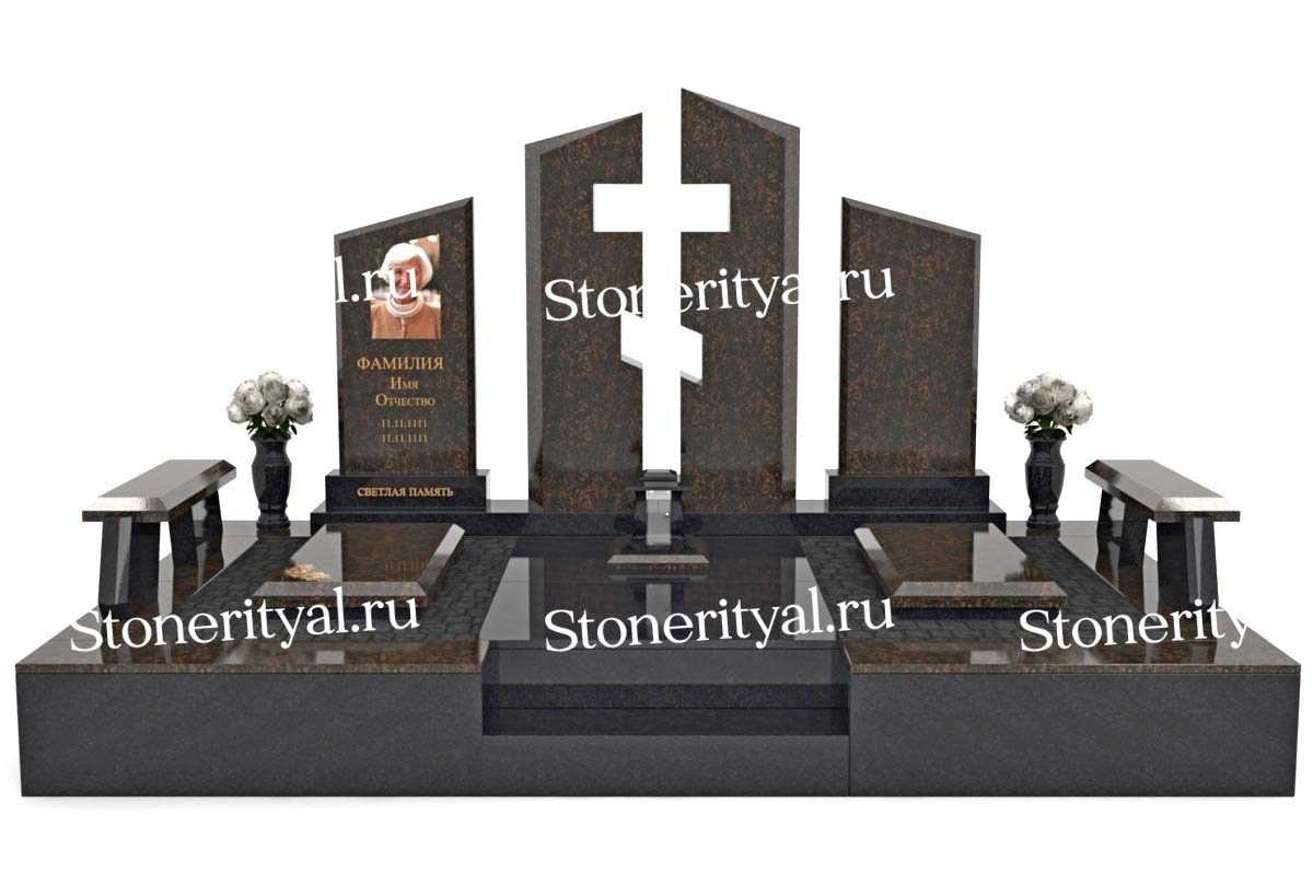 Семейные памятники. Изготовление и установка памятников в Москве и МО