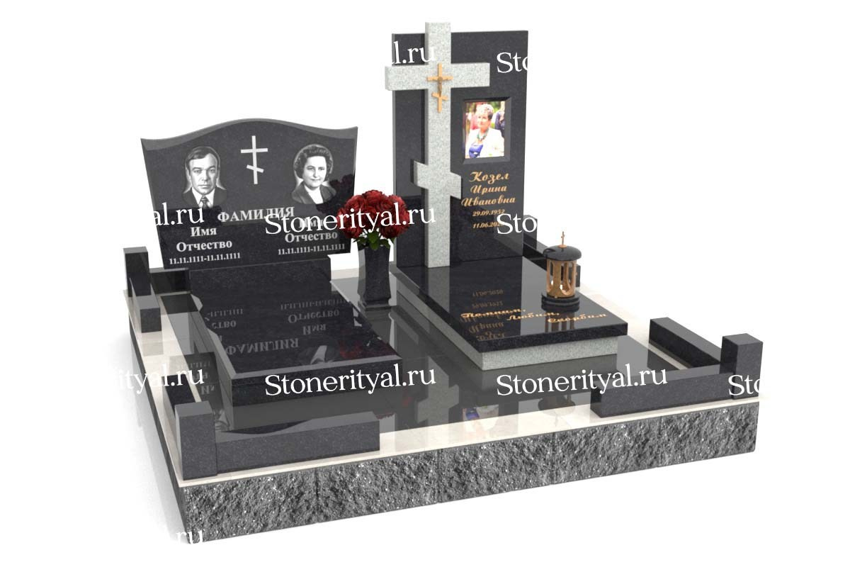 Семейные памятники. Изготовление и установка памятников в Москве и МО
