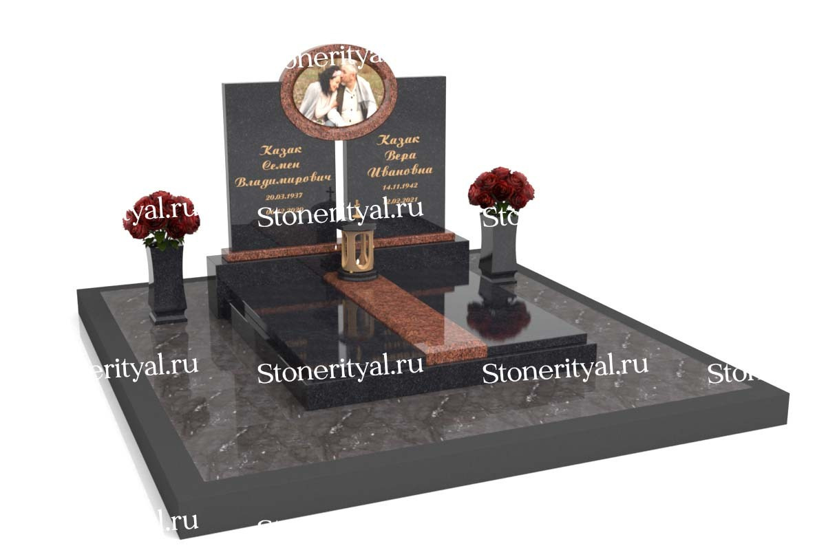 Семейные памятники. Изготовление и установка памятников в Москве и МО