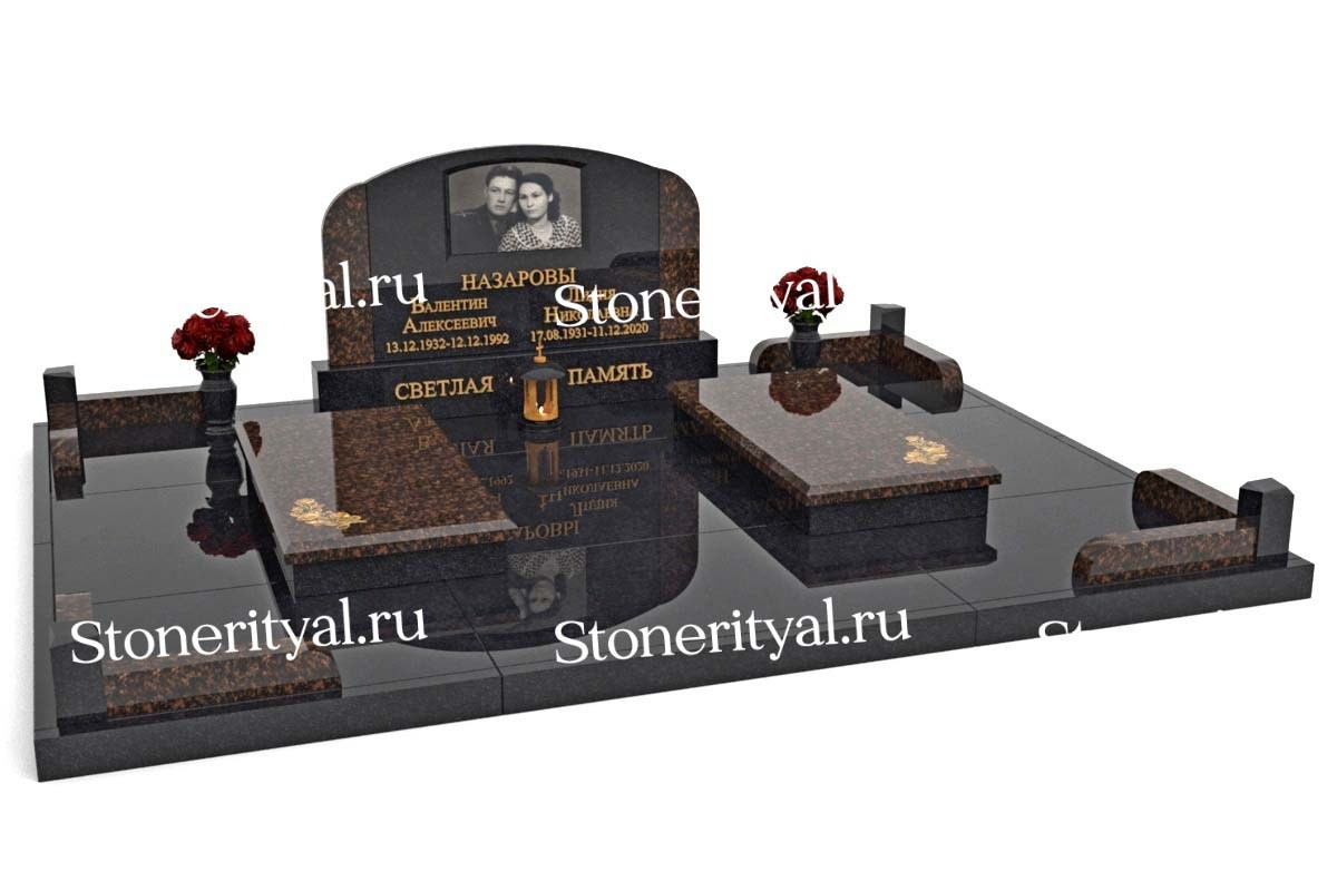 Семейные памятники. Изготовление и установка памятников в Москве и МО