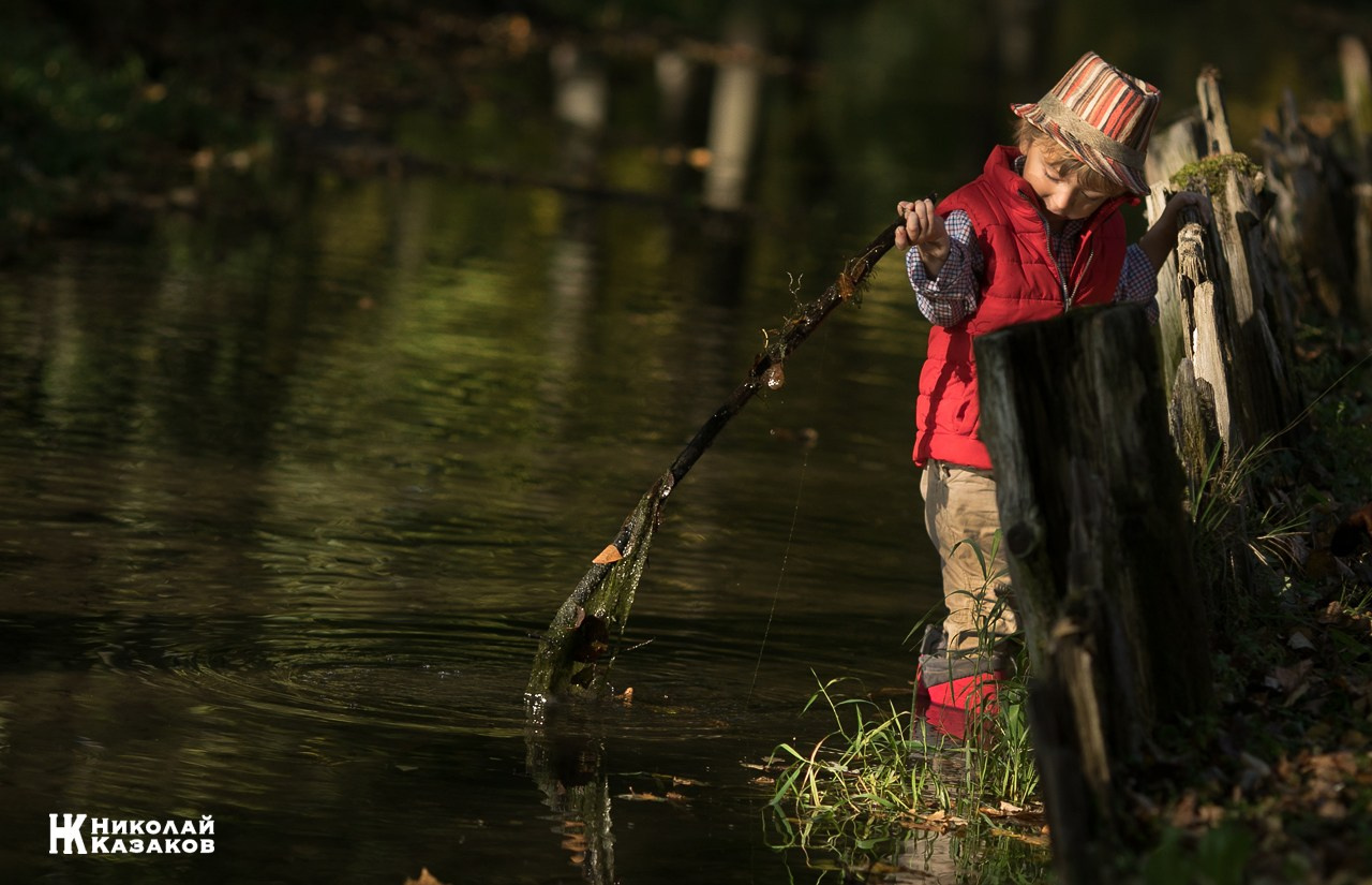 Детская фотосессия на природе. Николай Казаков. Профессиональный фотограф. Преподаватель фотографии