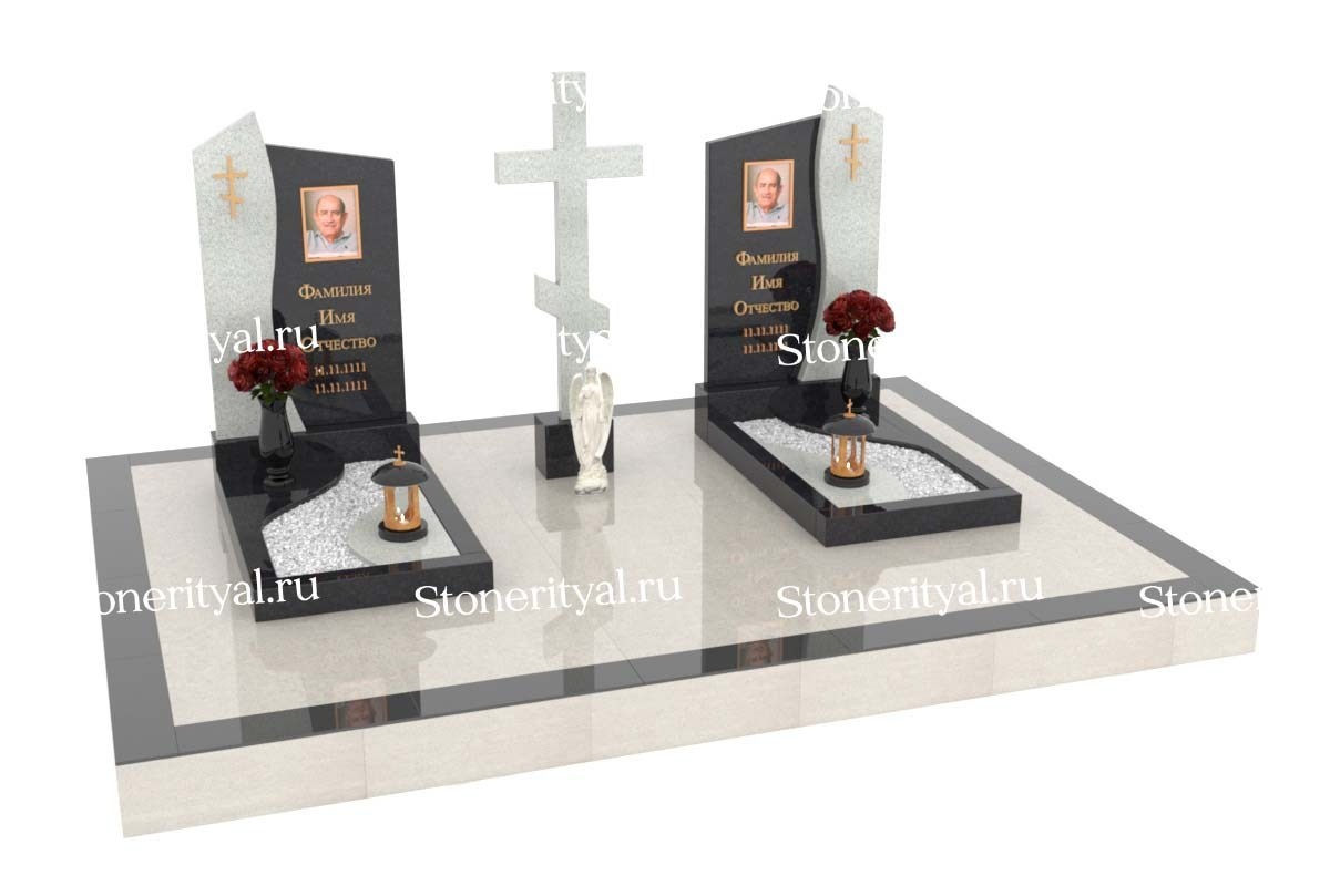 Семейные памятники. Изготовление и установка памятников в Москве и МО