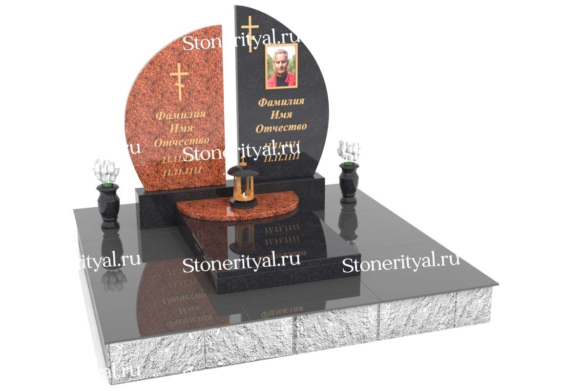 Семейные памятники. Изготовление и установка памятников в Москве и МО