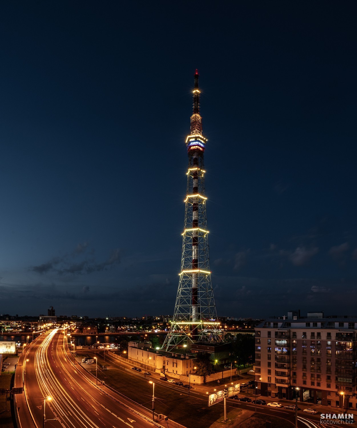 Питерская телебашня (панорама 266 Mpx). Фотограф Константин Шамин