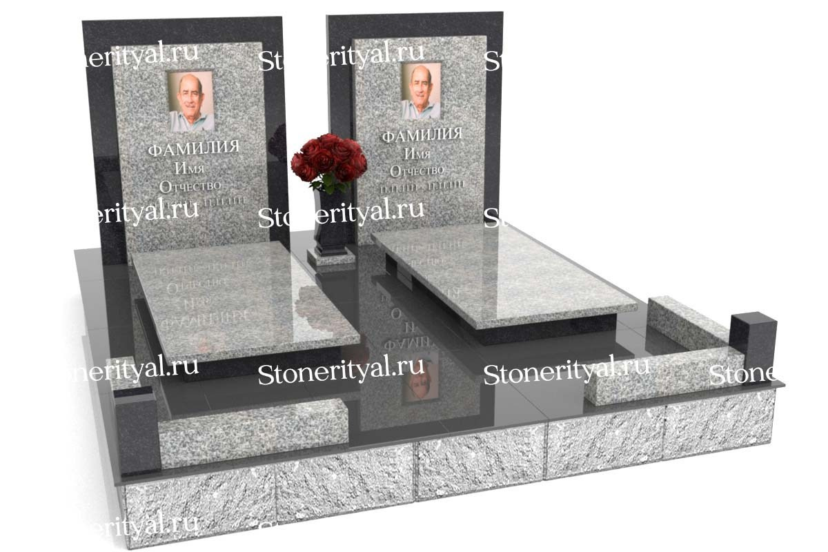 Семейные памятники. Изготовление и установка памятников в Москве и МО