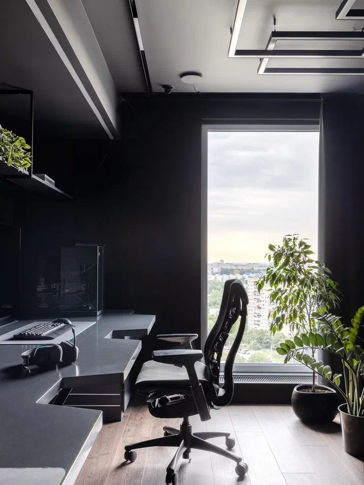 Квартира для молодого IT-специалиста площадью 250 м² на 21 этаже. Студия дизайна интерьера «Строчка» | Москва, Санкт-Петербург, Самара, Казань, Тольятти, Ульяновск и другие города России