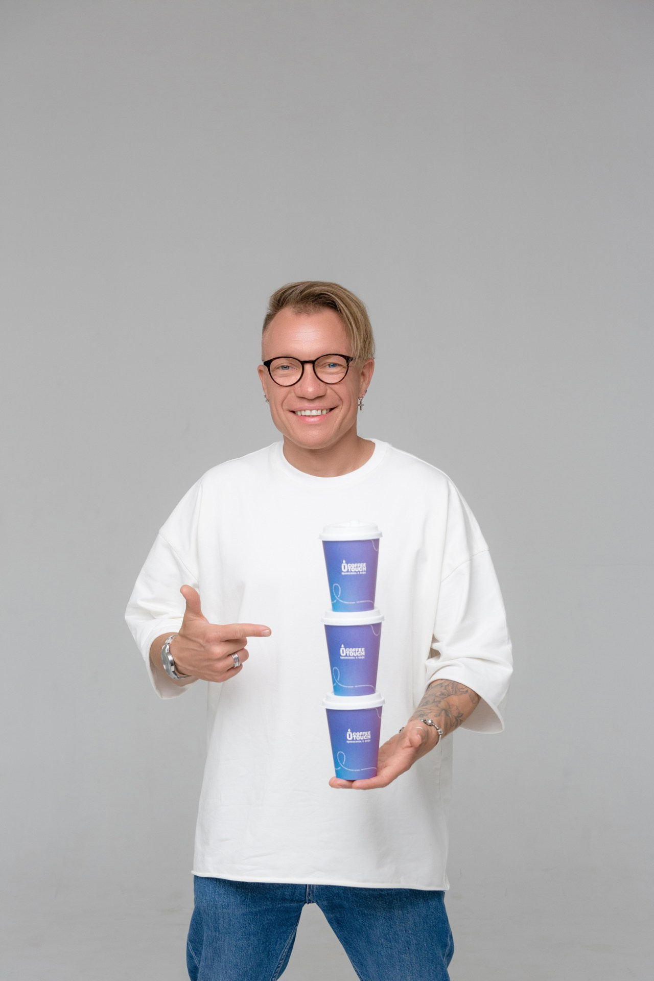 Съемка наружной рекламы кофейни Coffee Touch в Смоленске. Фотограф | Михаил Буш Смоленск