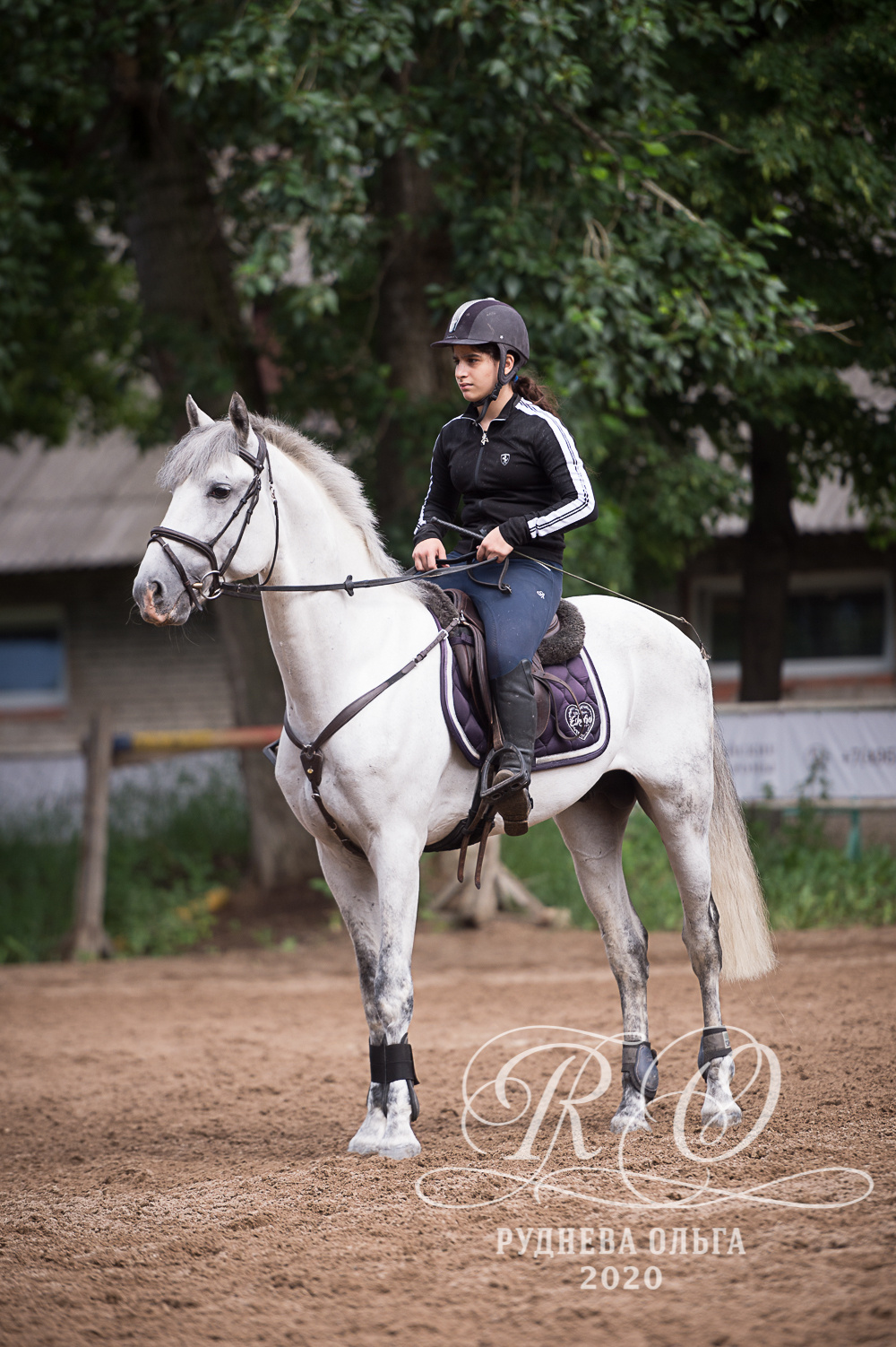 Тренировка в КСК Амадей. ТУРНИРНАЯ КОННАЯ ФОТОГРАФИЯ, Руднева Ольга и Евгений Адеев