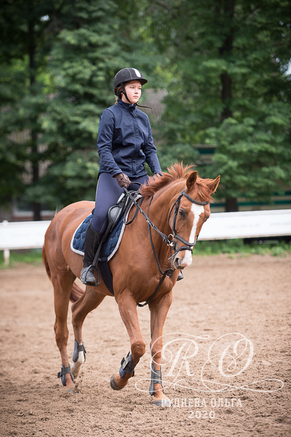 Тренировка в КСК Амадей. ТУРНИРНАЯ КОННАЯ ФОТОГРАФИЯ, Руднева Ольга и Евгений Адеев