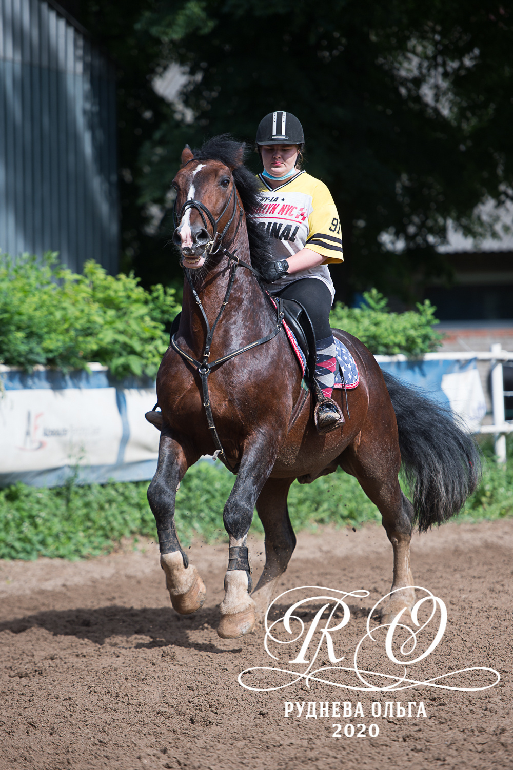 Тренировка в КСК Амадей. ТУРНИРНАЯ КОННАЯ ФОТОГРАФИЯ, Руднева Ольга и Евгений Адеев