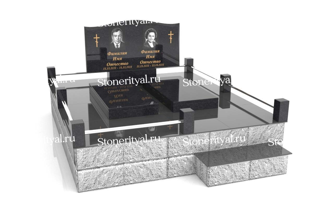 Семейные памятники. Изготовление и установка памятников в Москве и МО