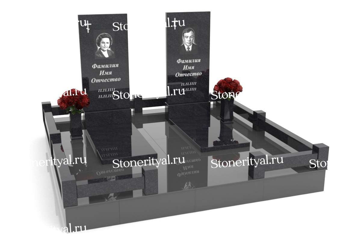 Семейные памятники. Изготовление и установка памятников в Москве и МО