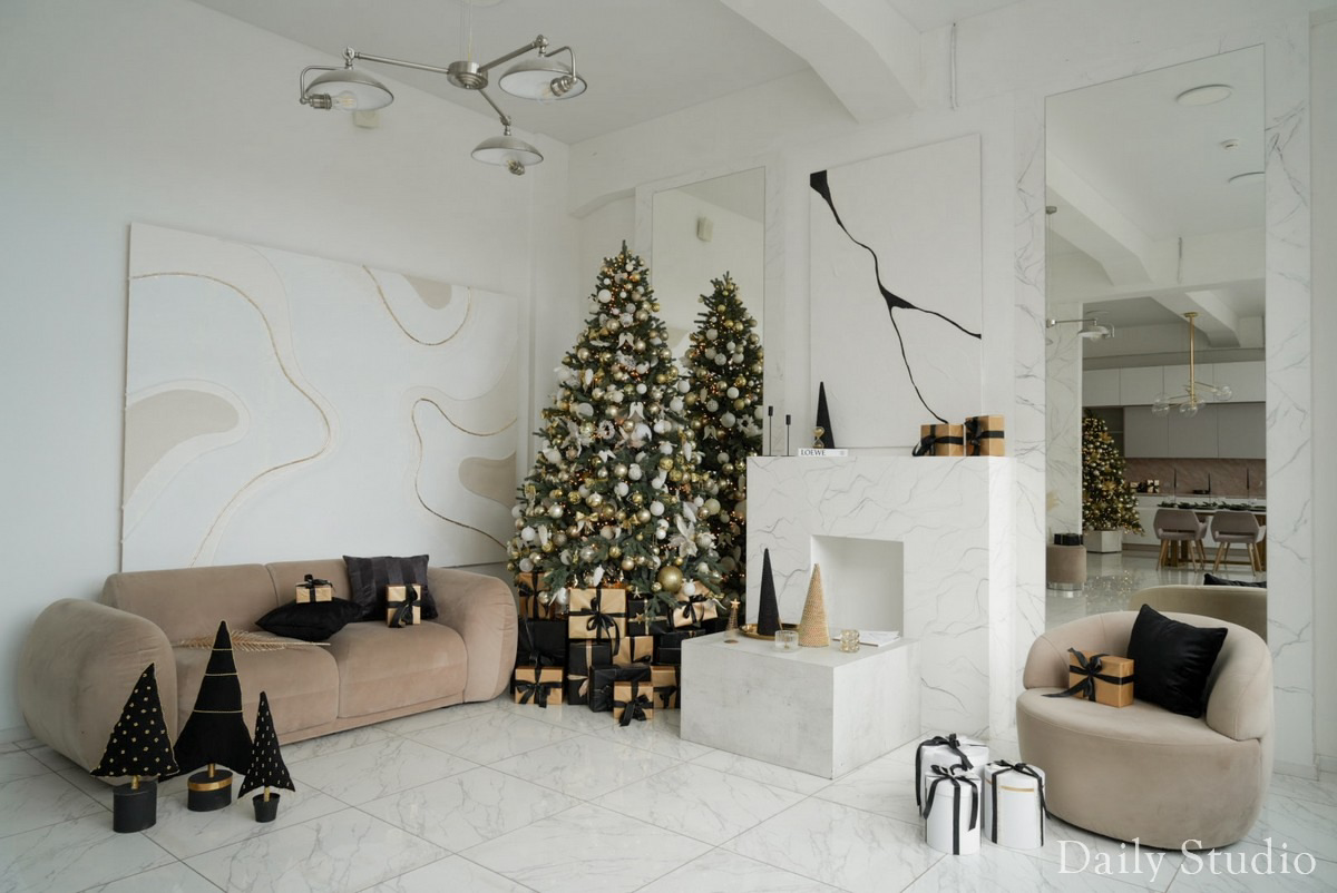 Новогодние студии, Новогодние залы для фотосессии в Санкт-Петербурге. Новогодние семейные фотосессии в СПб. Женский фотограф Санкт-Петербург Александра Колий