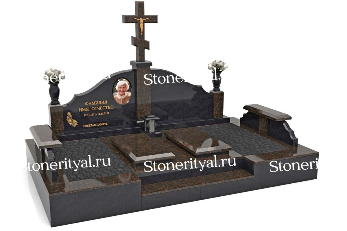 Семейные памятники. Изготовление и установка памятников в Москве и МО