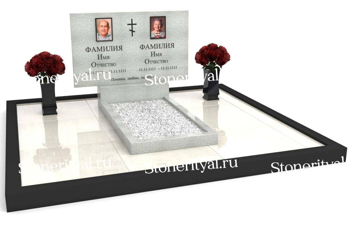 Семейные памятники. Изготовление и установка памятников в Москве и МО