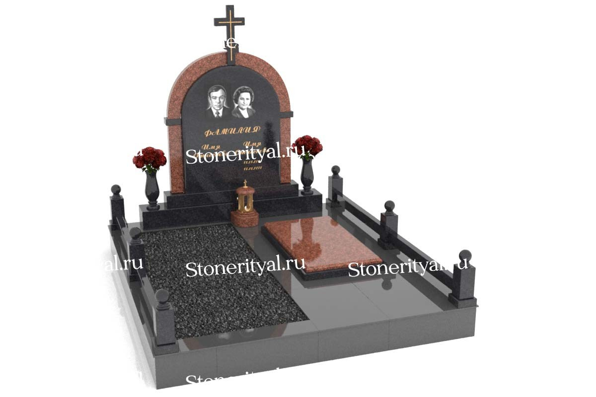 Семейные памятники. Изготовление и установка памятников в Москве и МО