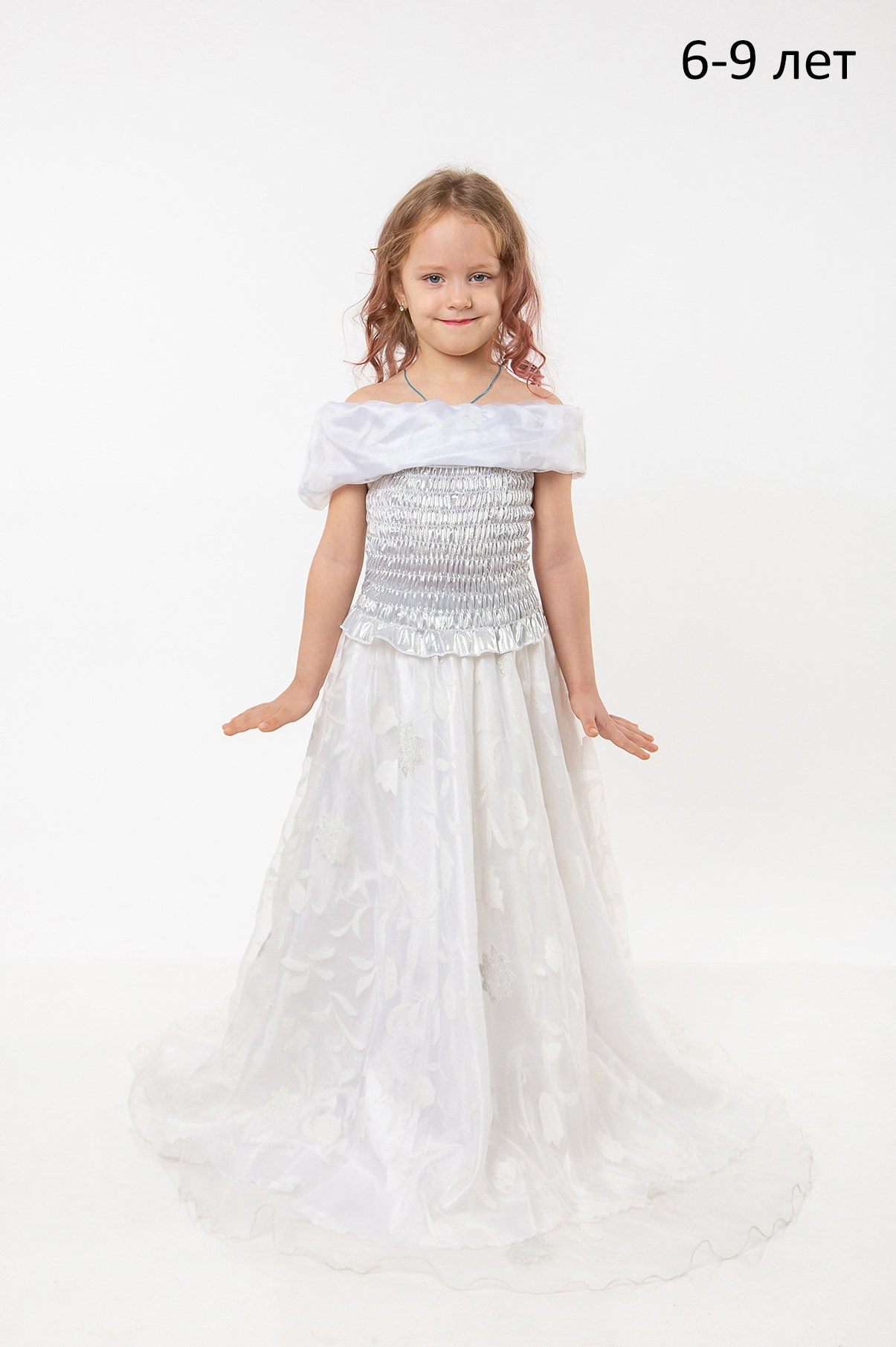 Прокат костюмов. Свадебное длинное детское платье