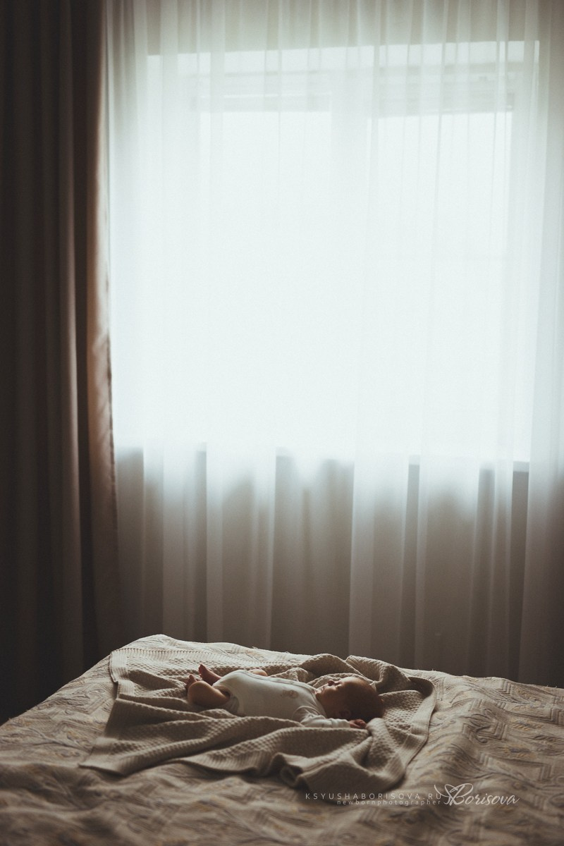 Фотосессия дома с новорожденным. Фотограф новорожденных в Магнитогорске Ксюша Борисова
