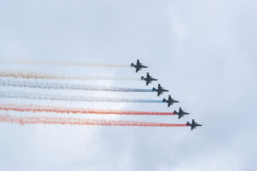 Владимир Путин открыл парад ВМФ 2019 в Санкт-Петербурге. Моя фотография