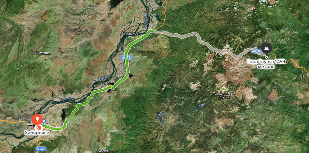 Гора Таунга. Дальний Восток — природа и достопримечательности