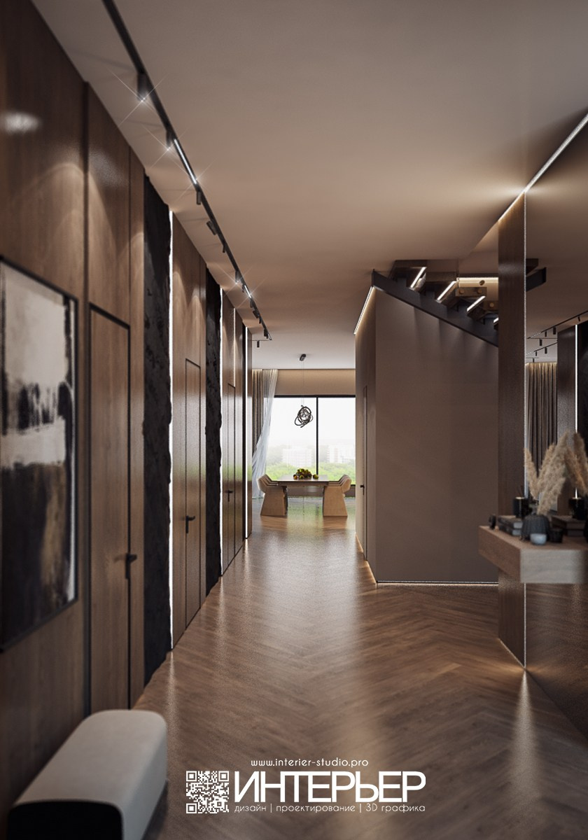 Дизайн-проект дома Тамирлана. Зона Гостиной, Кухни, Прихожей. Дизайн интерьера, 3D визуализация и 3D моделирование. Создание проектов и чертежей. КМВ: Кисловодск, Пятигорск, Ессентуки и удаленно