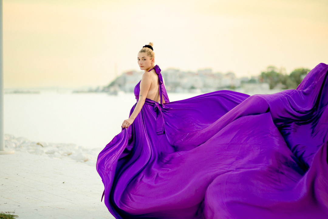 Flying Dress Photographer in Croatia, Montenegro, Bosnia, Italy, all EU