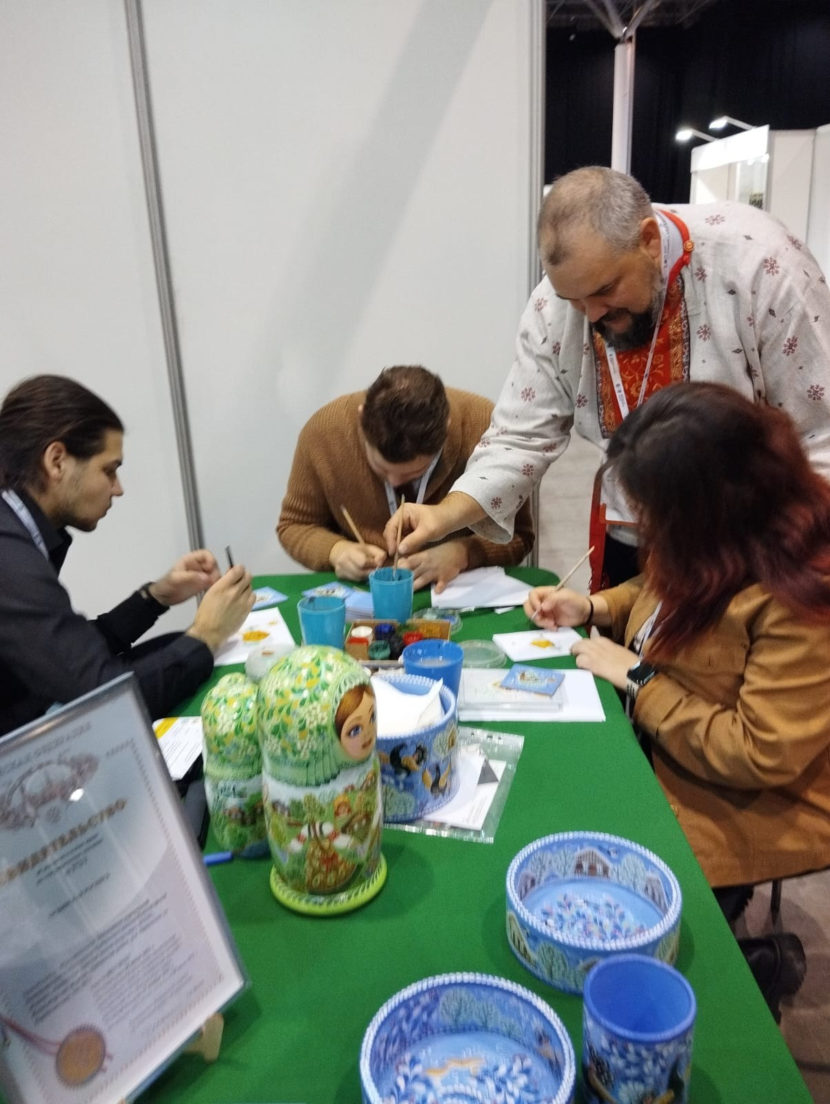 На форуме-выстаке Дикоросы. Сувениры и подарки с Ордынской росписью | Новосибирск