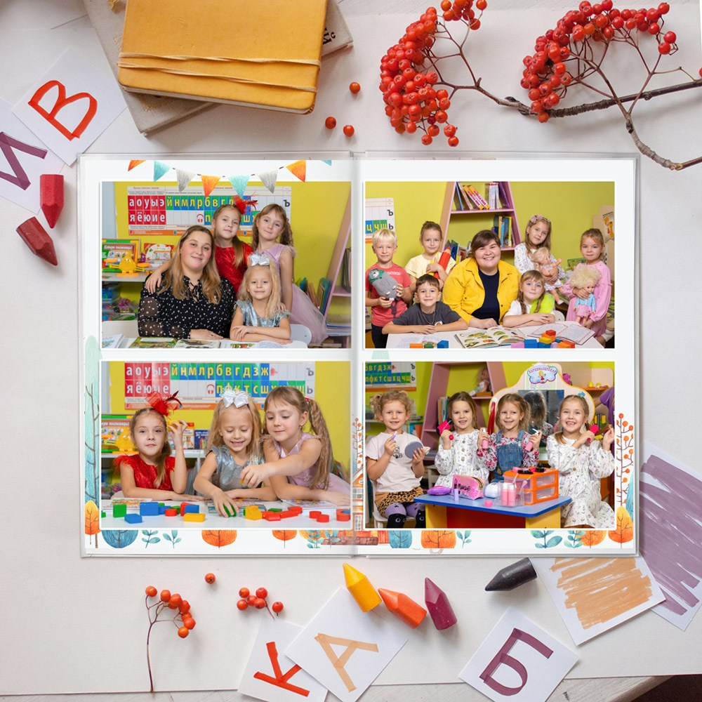 Разворот альбома сад 126 Липецк