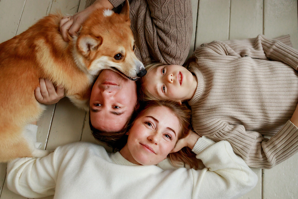 Семейный портрет с собакой. Фотокоуч Катерина Каледина
