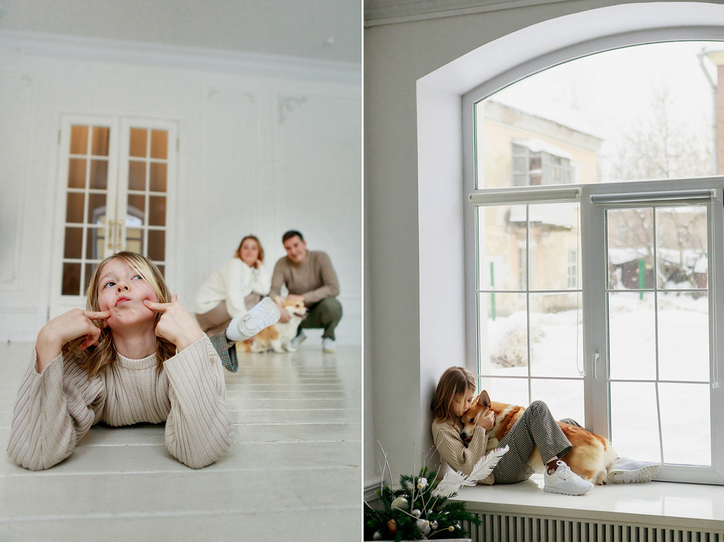 Семейный портрет с собакой. Фотокоуч Катерина Каледина