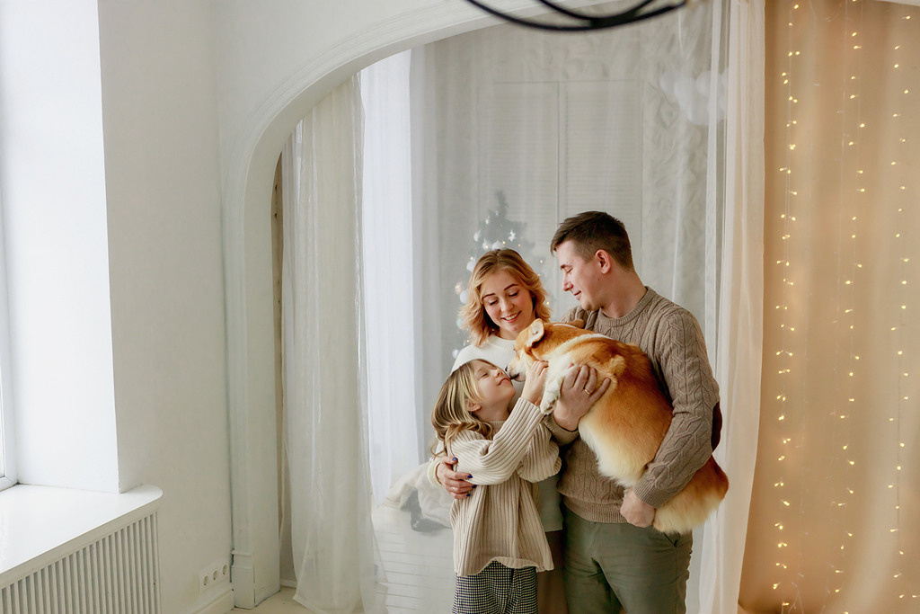 Семейный портрет с собакой. Фотокоуч Катерина Каледина
