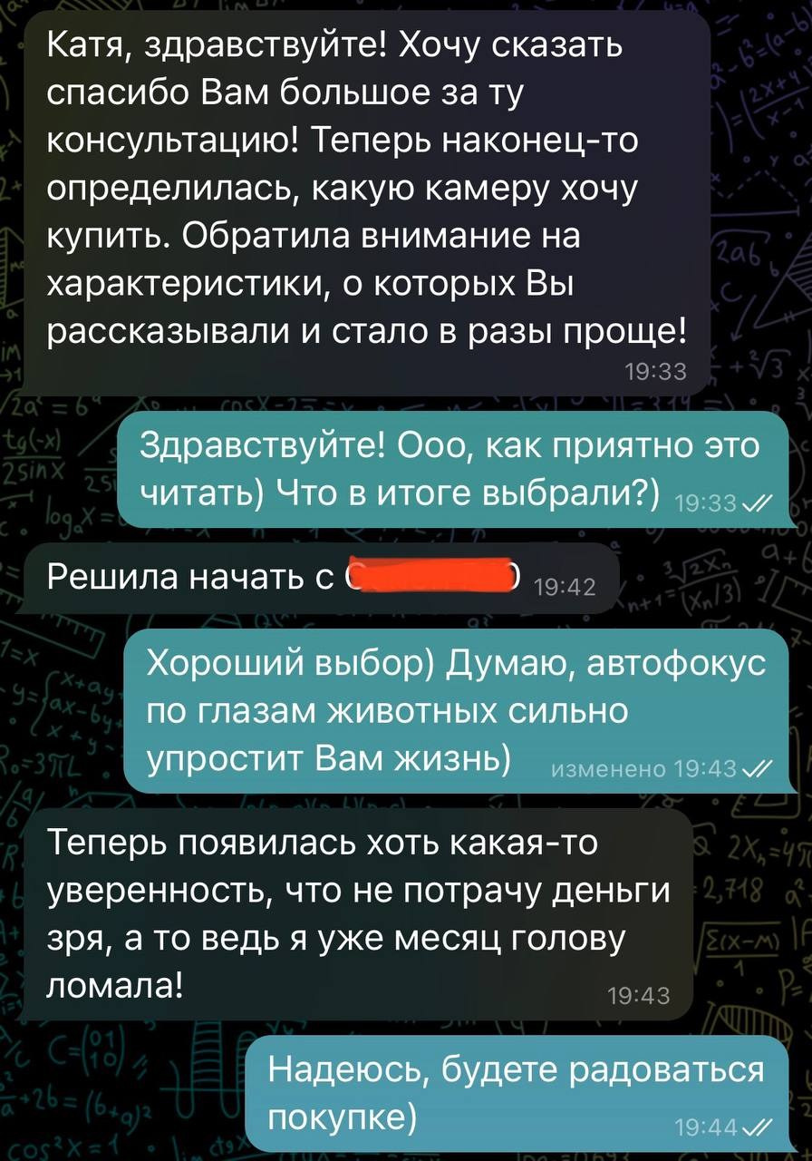 Обучение съемке животных