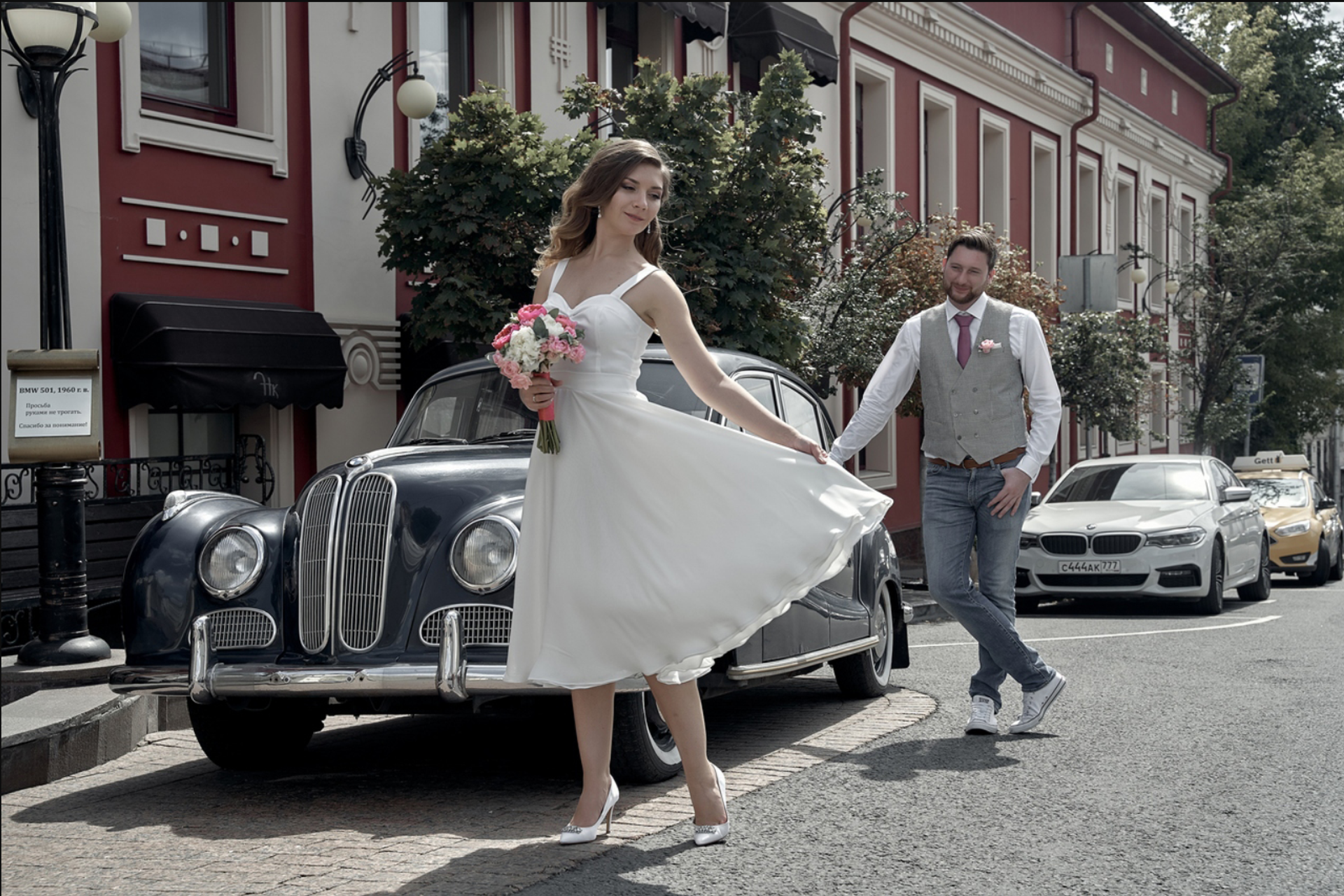 Необычное утро невесты и жениха в готическом стиле. Фотограф в Москве Сергей Гаварос