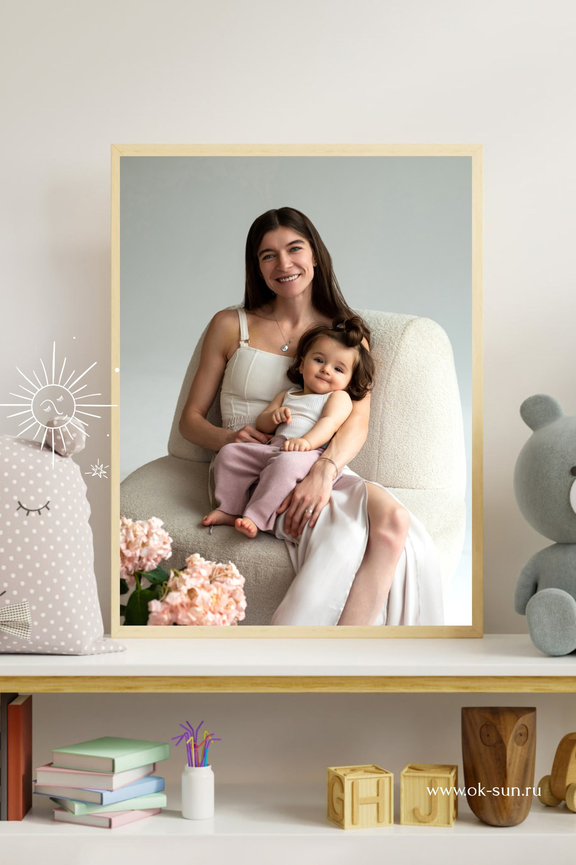 Фотосессия девочки в 2 месяца в стилистике newborn