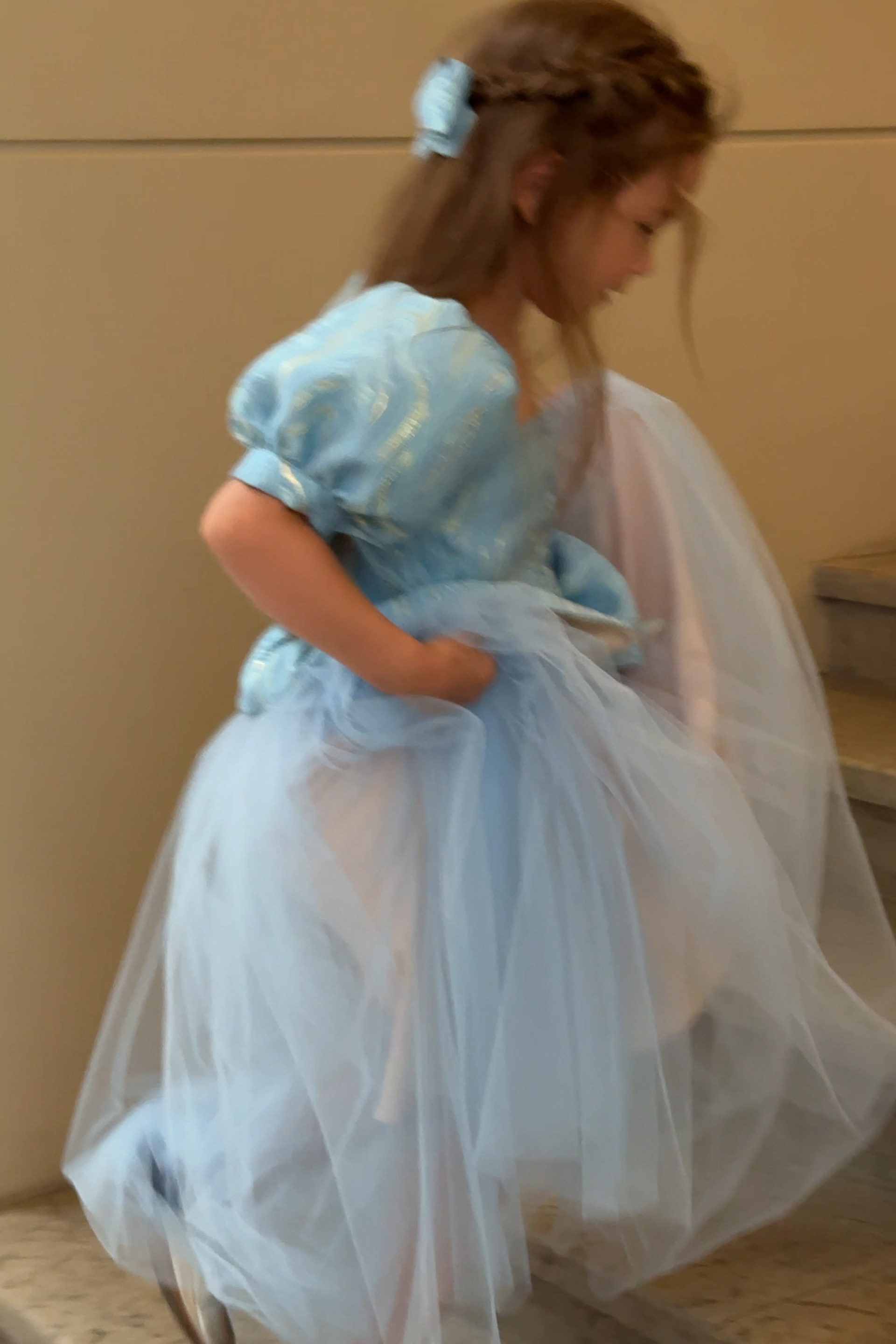 Фатиновая юбка ‘Jolie Tulle’ Sky голубая. Одежда для детей