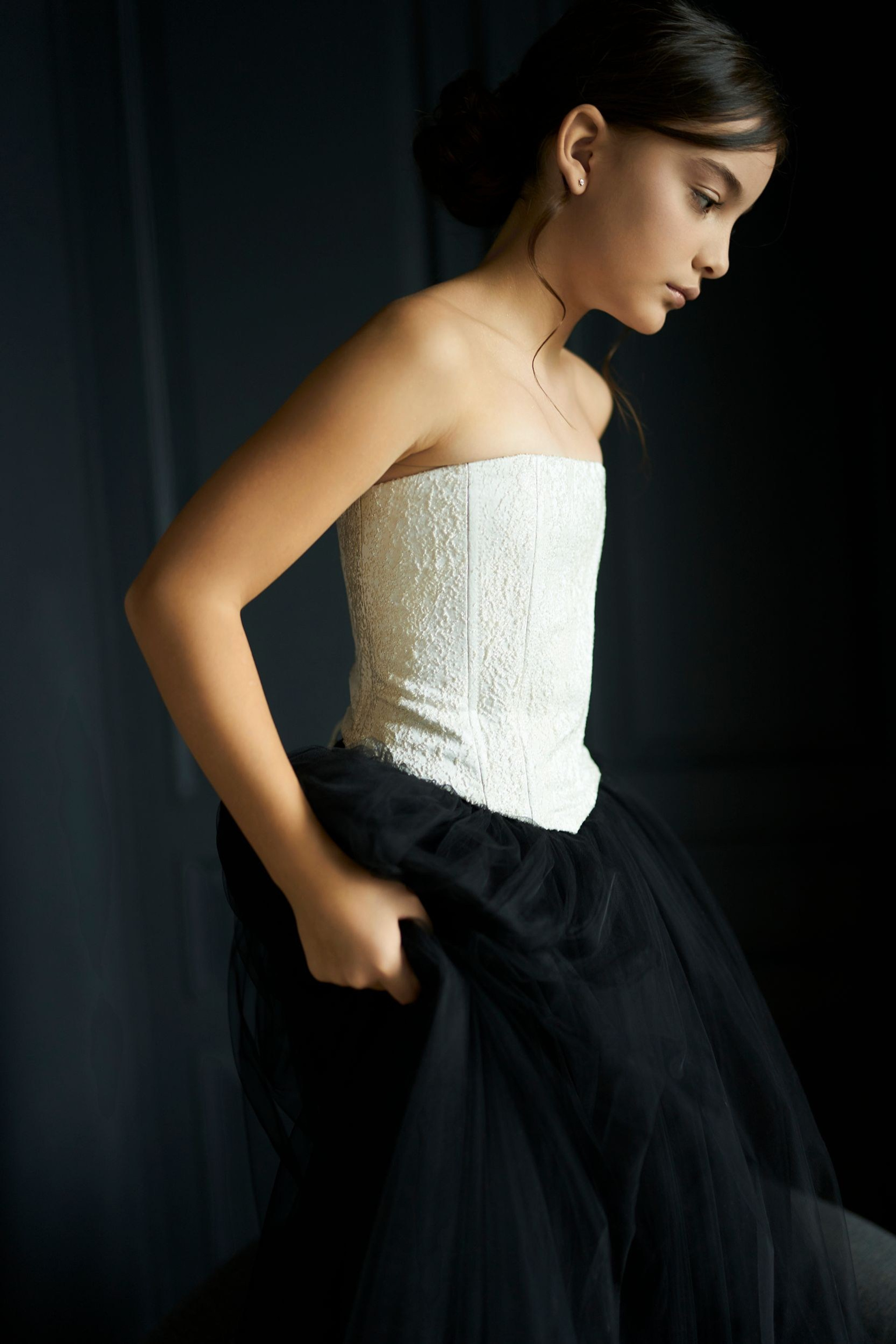 Корсет ‘Paris’ Champagne с перламутровым блеском. Одежда для детей