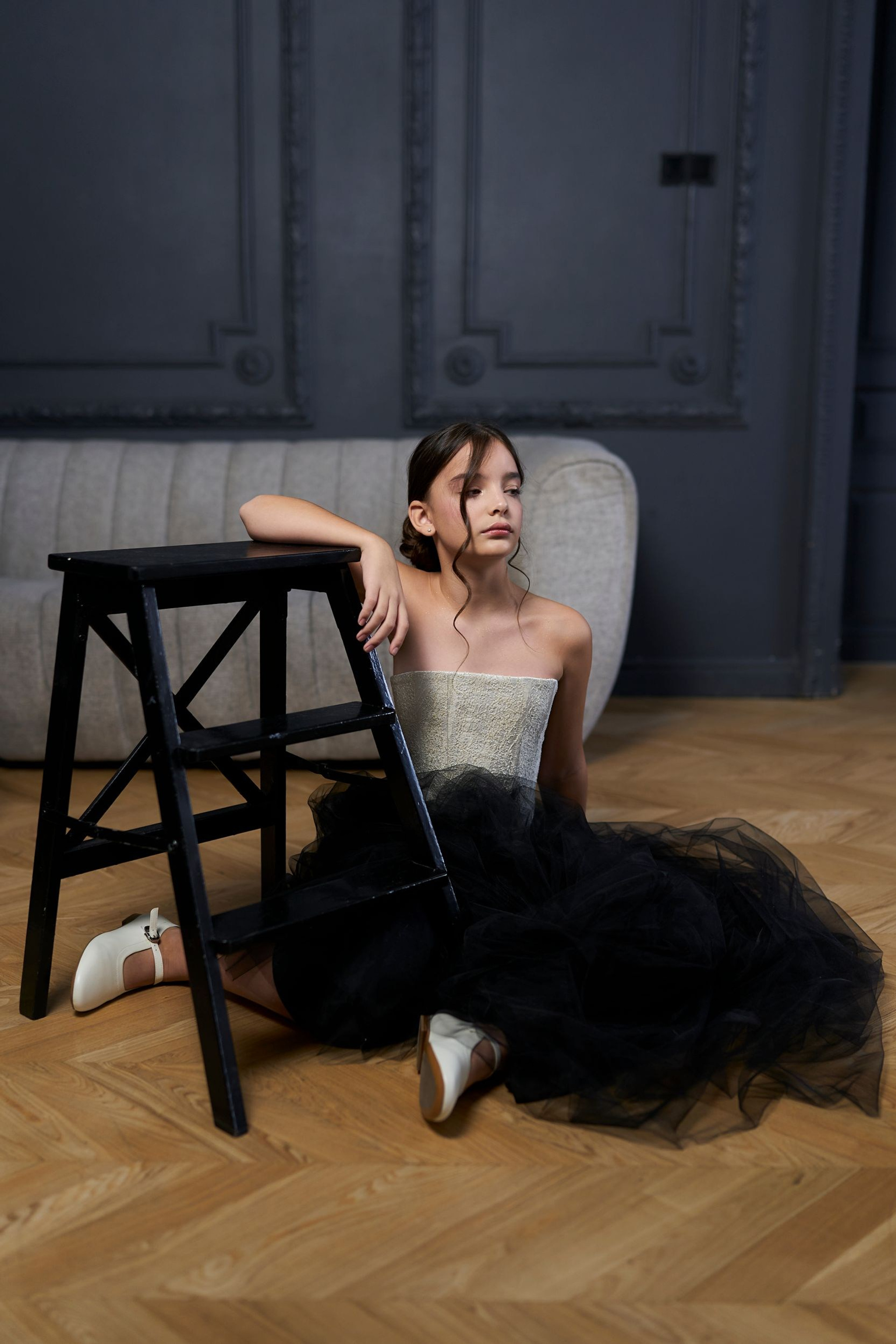 Корсет ‘Paris’ Champagne с перламутровым блеском. Одежда для детей