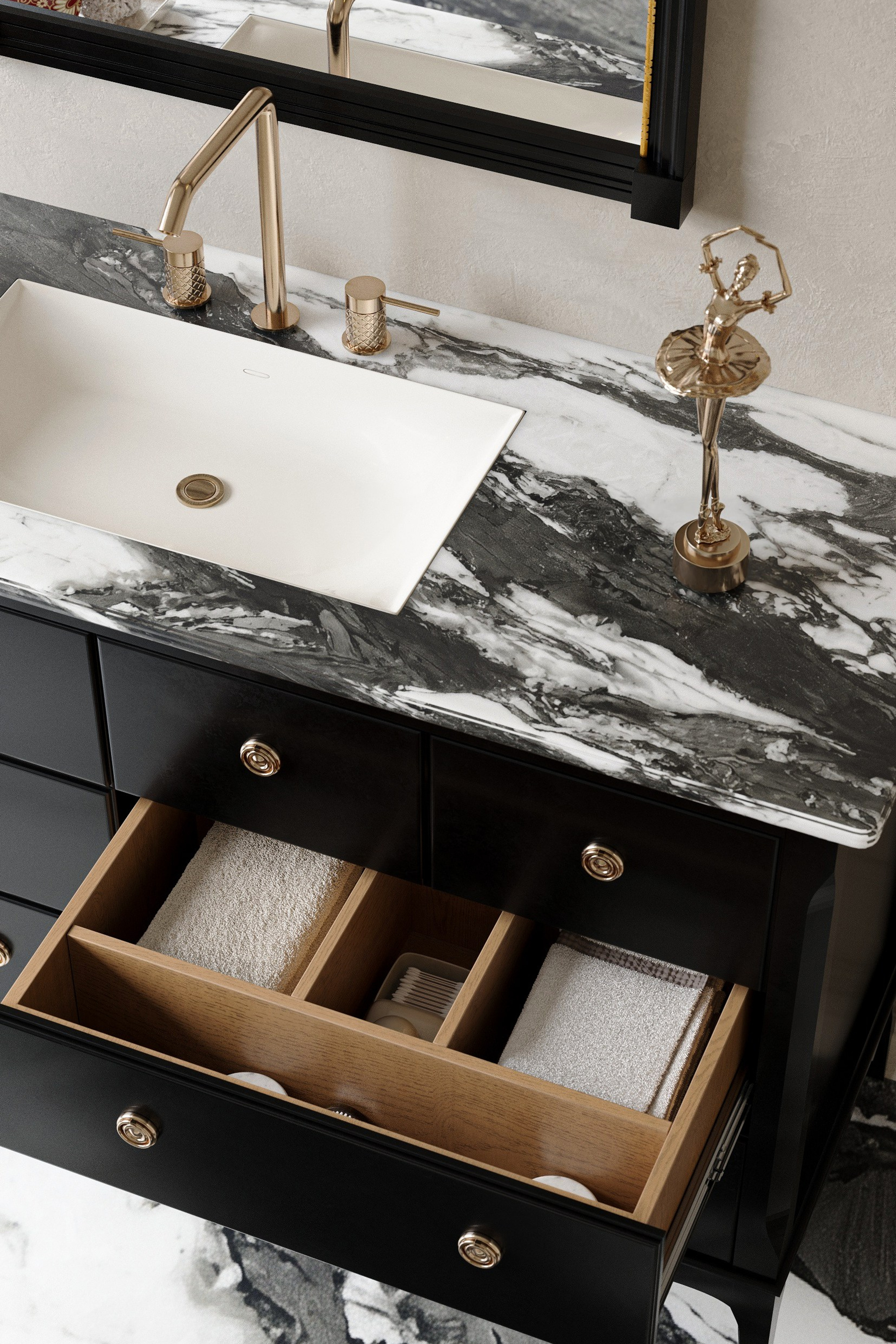 Комоды Dantone Home, варианты с раковинами. Ксения. 3D‑визуализатор
