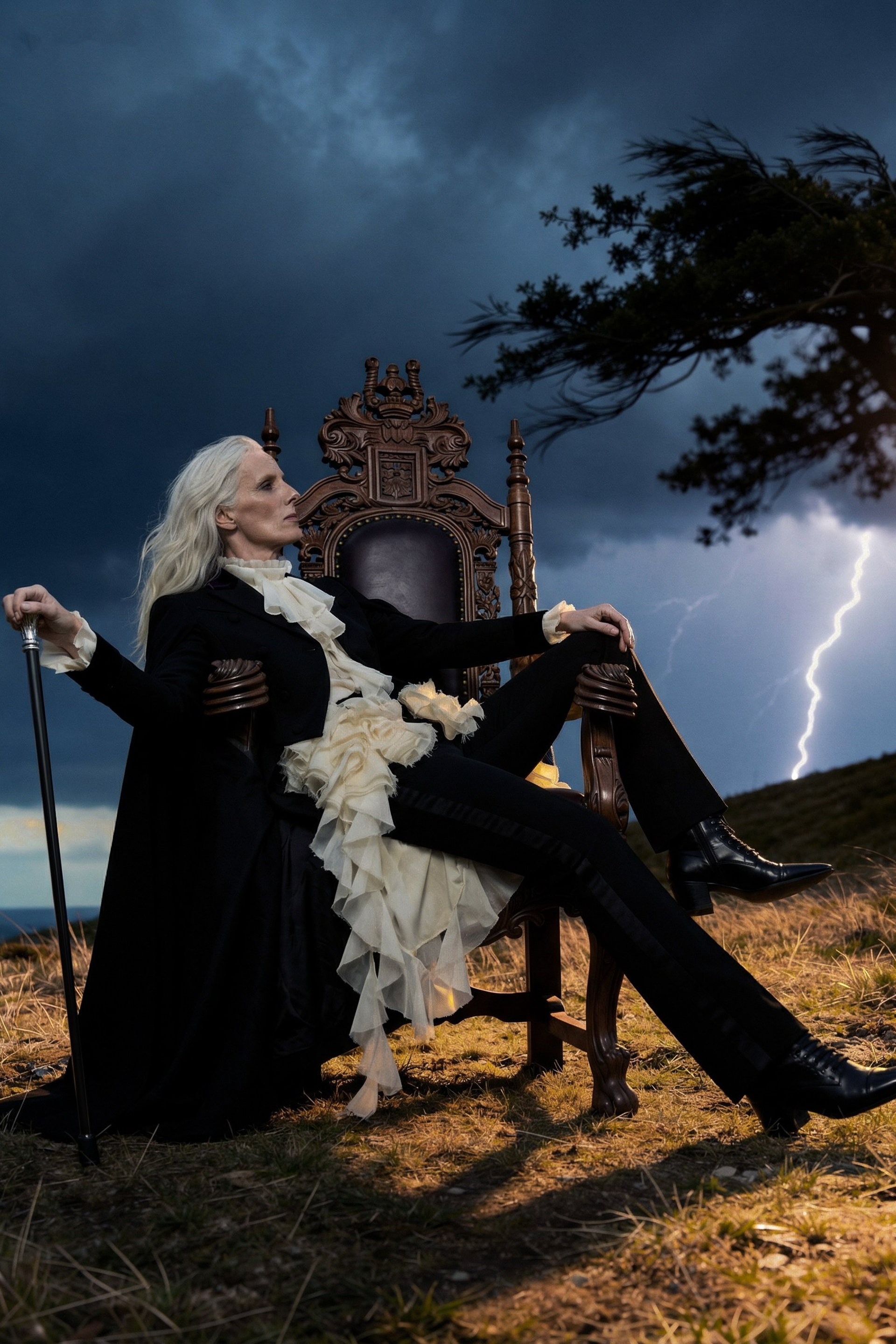 Storm Rider — AI-эдиториал в стиле McQueen | jl.art.ai.lab. Анна Карчмит — AI-художник. Эдиториал, нейрофотосессия и контент для fashion и beauty брендов